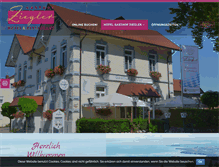 Tablet Screenshot of hotel-ziegler.de